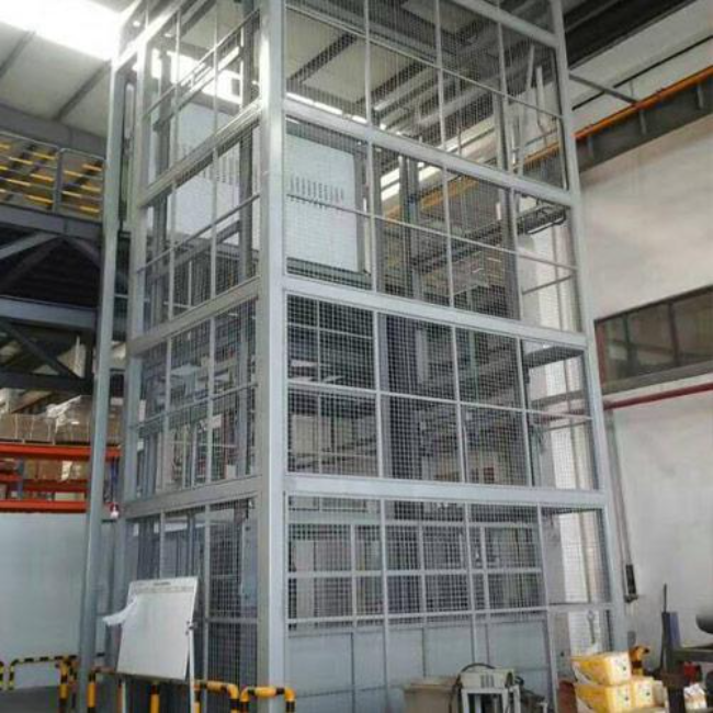 东港导轨式升降平台货梯